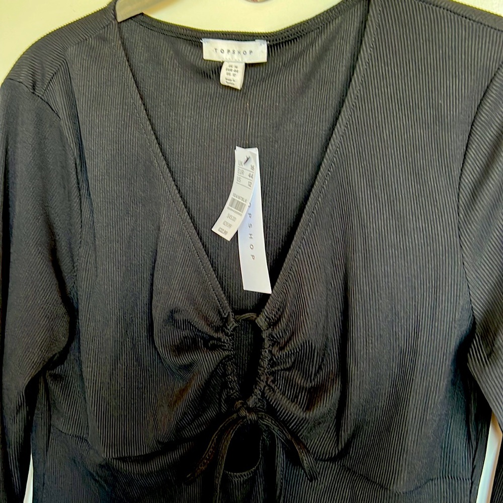 Topshop Ribbed Keyhole Dress - Picture 6 of 8